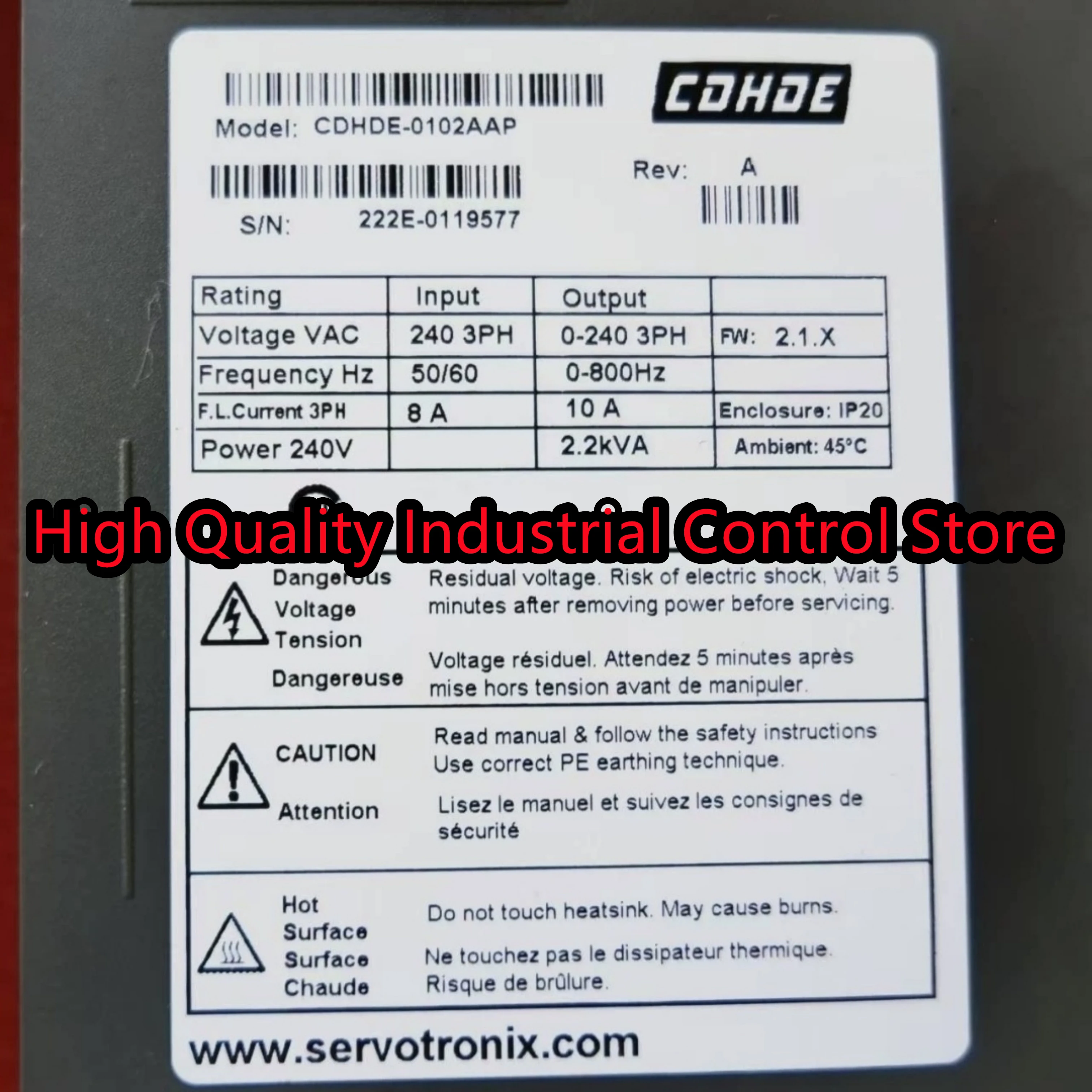 

Servo drive CDHDS-4D52AAP1 DDHD-4D54D5AP new in box