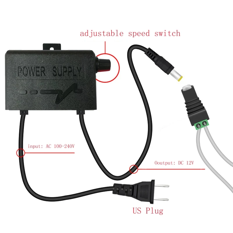 Stepless Speed Hanging Fan Fly Repellent Fan Food Protector Fly Destroyer Keep Flies Bugs for Outdoor Braised Meat Stall