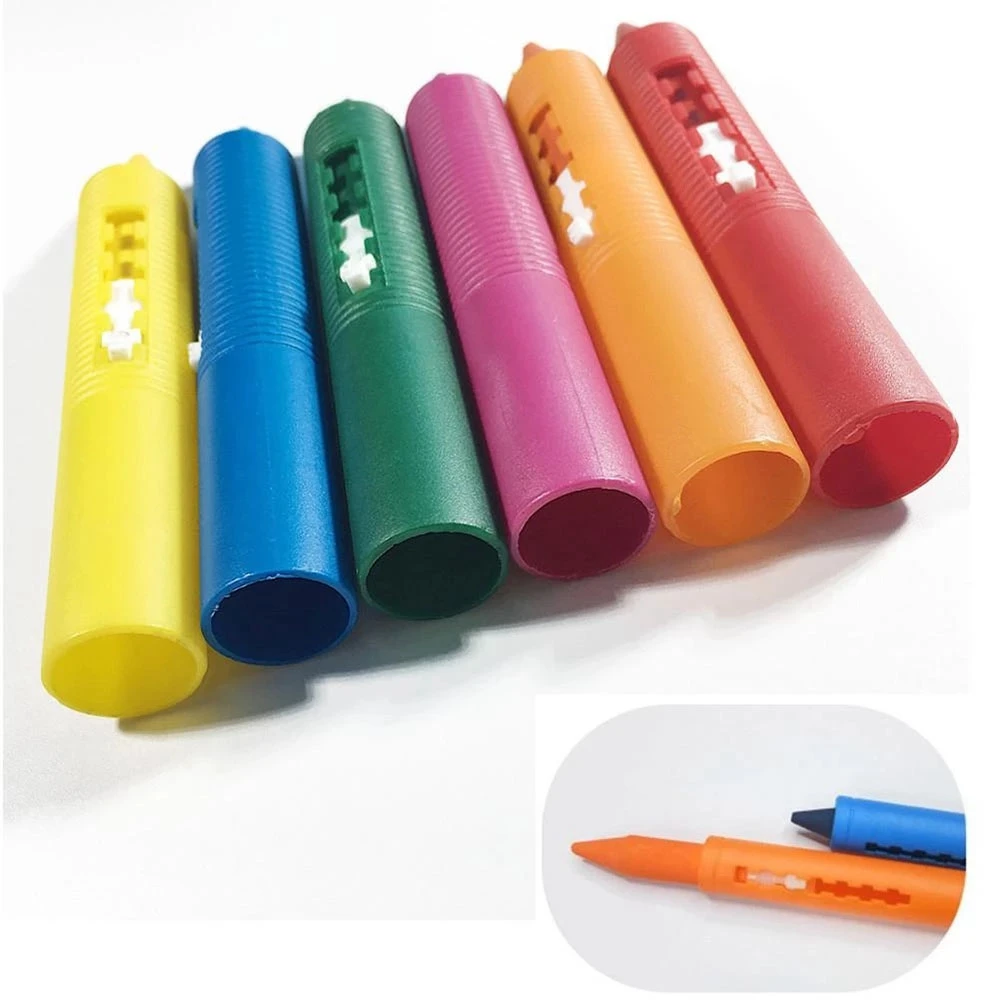 Crayon de banheiro lavável, Brinquedo Graffiti apagável, Caneta Doodle para bebê, Crianças, Banho Brinquedo Educacional Criativo, 6pcs