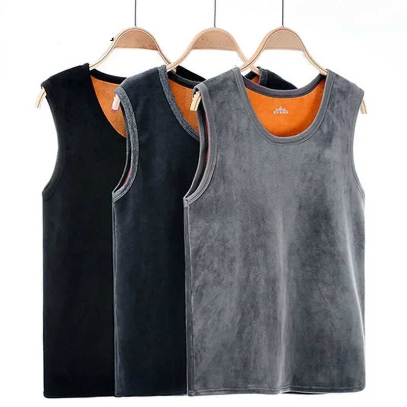 

Large #htyus Keep Size Thermo Velvet Shaping For With Male Men Warm Underwear Vest Man Men's Winter Comfortable