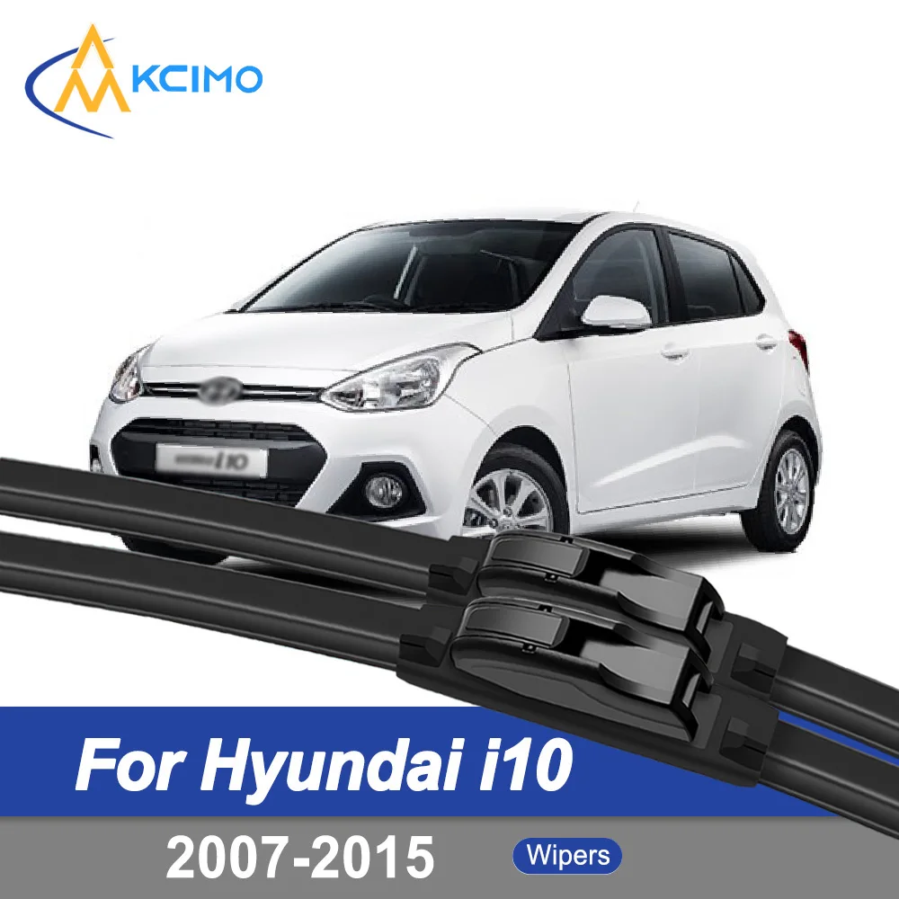 

For Hyundai i10 PA 2007–2015 Dodge i10 (Mexico) Inokom i10 (Malaysia) front Windshield Wipers Easy Installation Quiet Exact Fit