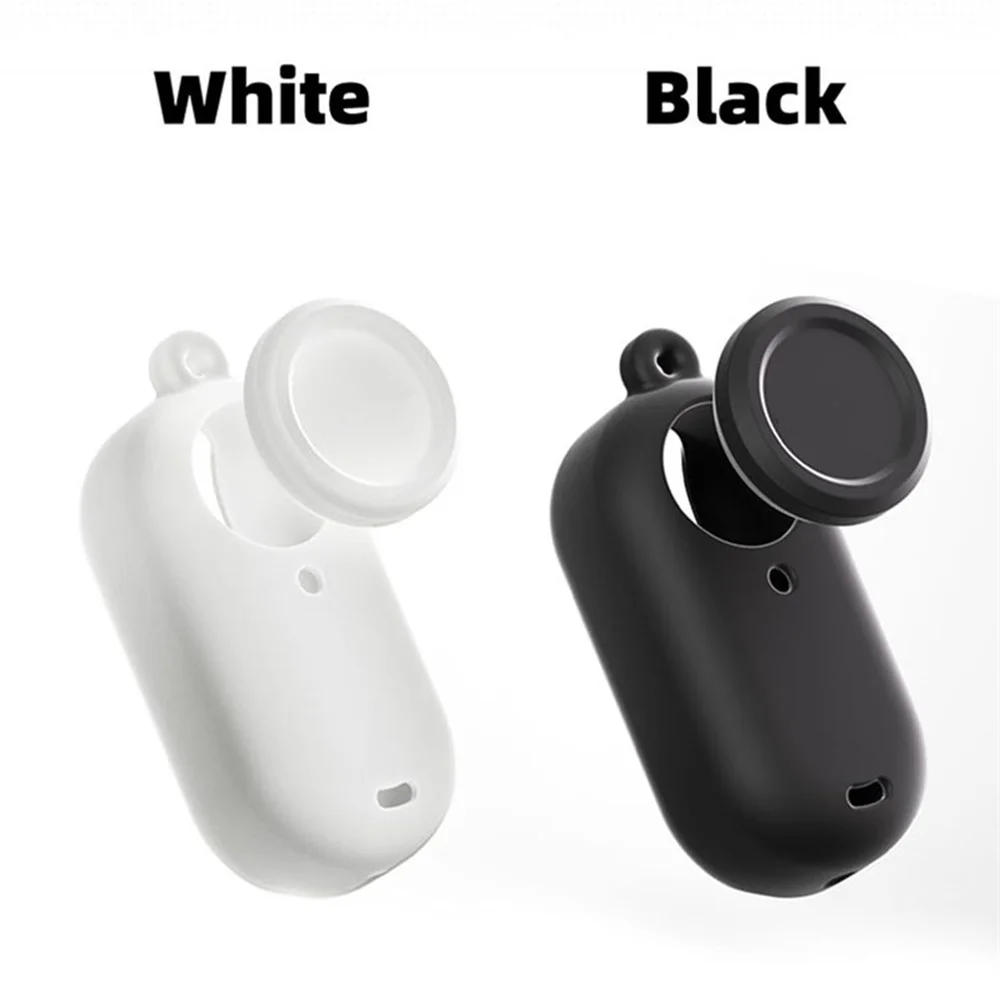 Funda de silicona para Insta360 GO 3S, funda protectora para lente de cámara de pulgar, cordón, accesorios de cámara