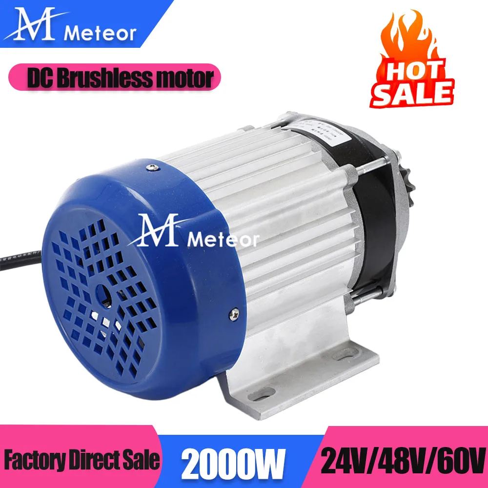 Manufacturer's Direct Purchase Tricycle Modified Motor of 24V/48V/60V 2000W with Brushless Reduction Motor Permanent Magnet