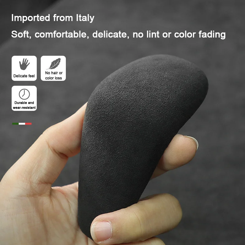 Alcantara Overlay Panel For Audi A3 A4L A5 A6L A7 Q2L Q5L Q7 S3 S4 S5 S6 S7 Gear Shift Head Knob Trim Cover Gear Lever Stick