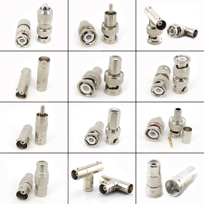 Bnc Serie Conversie Rca Jack Bnc Rf Coaxiale Kabel Connector Test Converter J17