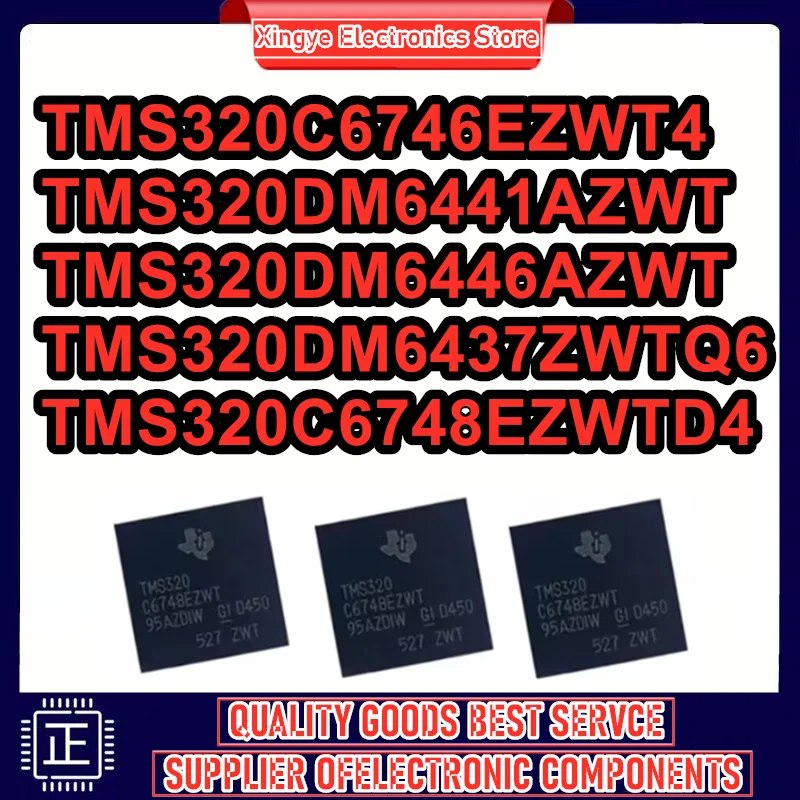 

TMS320DM6437ZWTQ6 TMS320DM6441AZWT TMS320DM6446AZWT TMS320C6748EZWTD4 TMS320C6746EZWT4 TMS320DM TMS320C TMS IC MCU Chip BGA-361