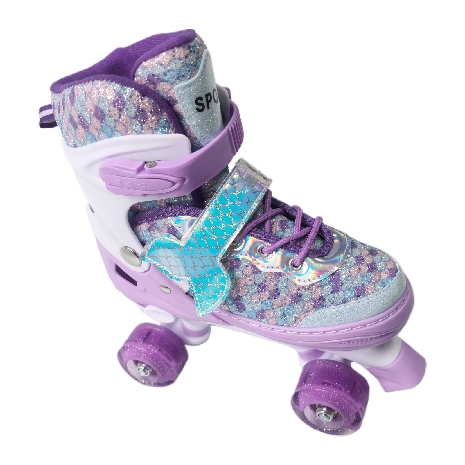 Kinder-Rollschuhe Verstellbar mit Blinkenden Rädern ABEC-Lager Dreifachschutz für Drinnen und Draußen Anpassbare Rollschuhe – Detail 11