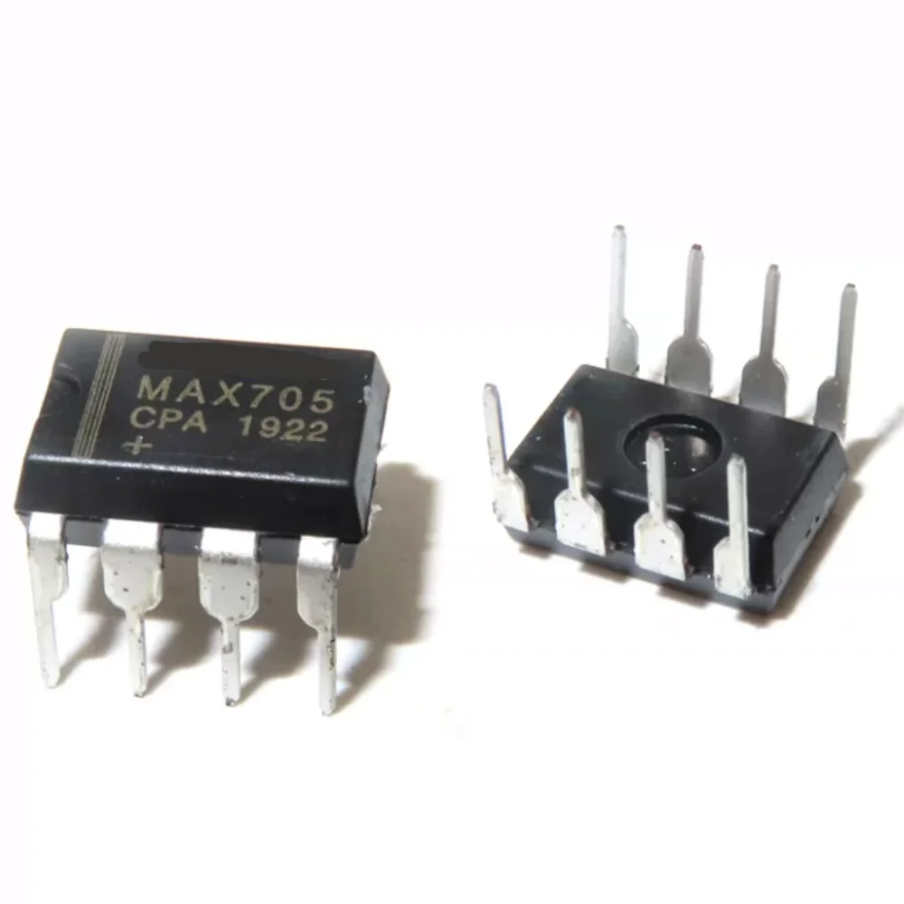 10 قطعة MAX705 MAX705CPA MAX705EPA DIP-8 رقاقة الدائرة الإشرافية للمعالجات الدقيقة #1