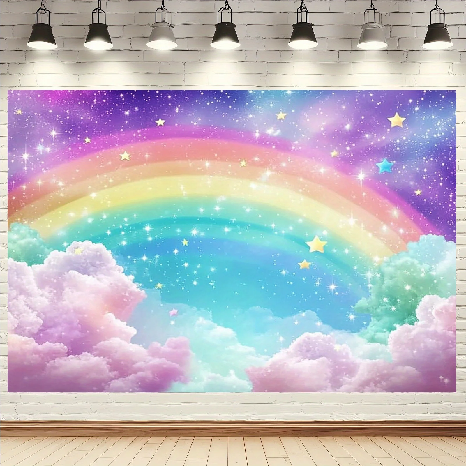 2D flat banner, 1 piece - Rain - Star Flat Back 评论和价格