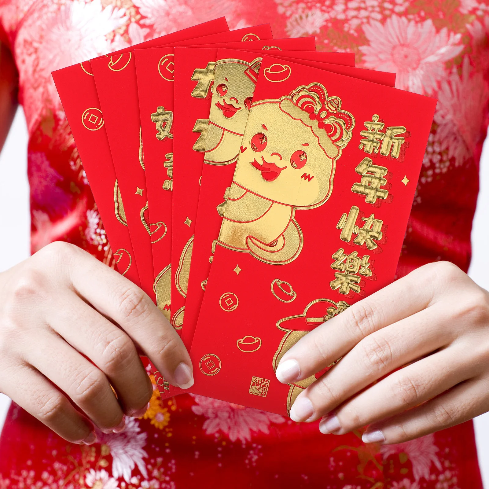 

36Pcs Snake Themed Red Envelopes Cute Cartoon Style Red Packets for Chinese New Year 2025 Lucky Money Chinese New Year Supplies