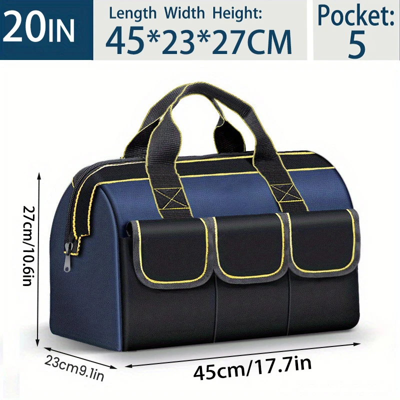 Multifunctionele 13in-23inch Gereedschapstas Dikker grote Capaciteit Waterdicht Slijtvast Toolkit MultiPocket Elektricien Opbergtas