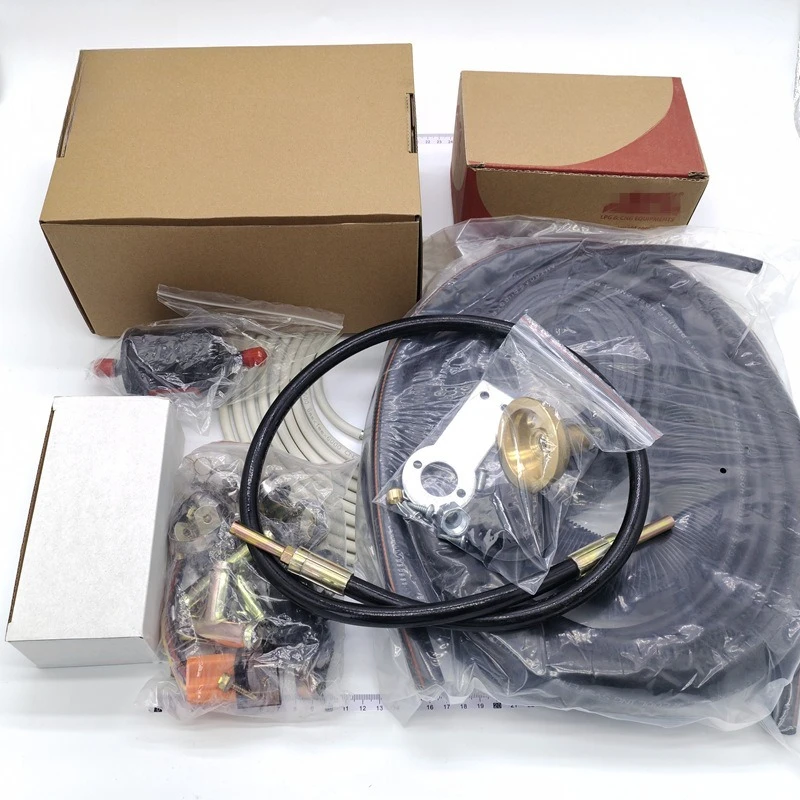 LPG/CNG automobile oil to gas conversion complete set of 4-cylinder kit extended gas port gas auto parts