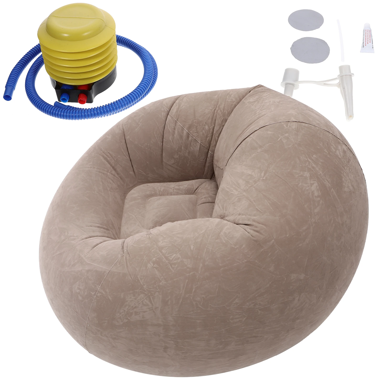 

1 set Inflatable Sofa Chair Foldable Lightweight Camping Mat For Outdoor Picnic Beach Hiking Ground Couch Multi-Function