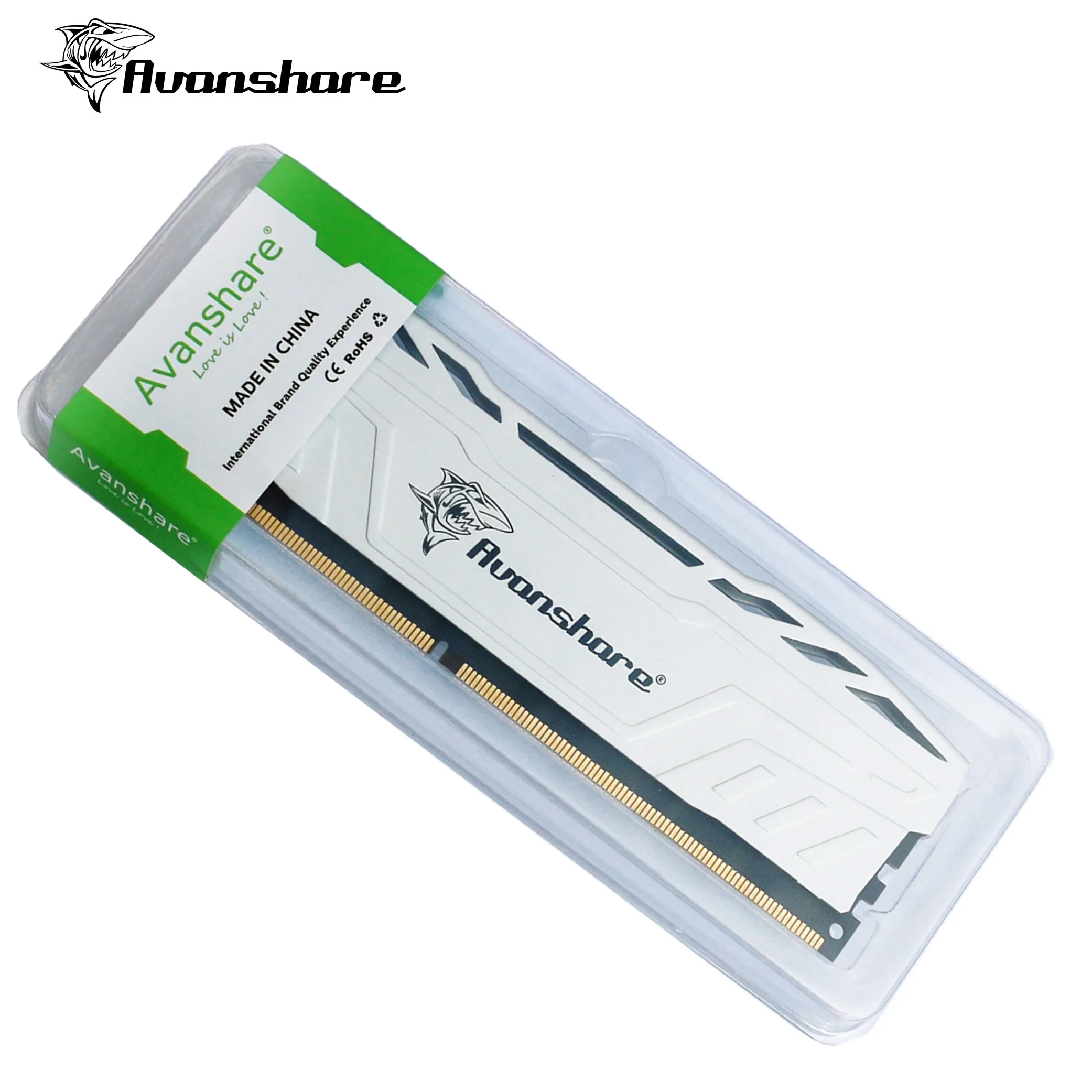 Imagem -06 - Avanshare Nova Memoria Ram Ddr4 32gb16gb 8gb 3200mhz 2666mhz 2400mhz pc Dissipador de Calor Memória Dimm Ram para Intel Amd Todas as Placas-mãe