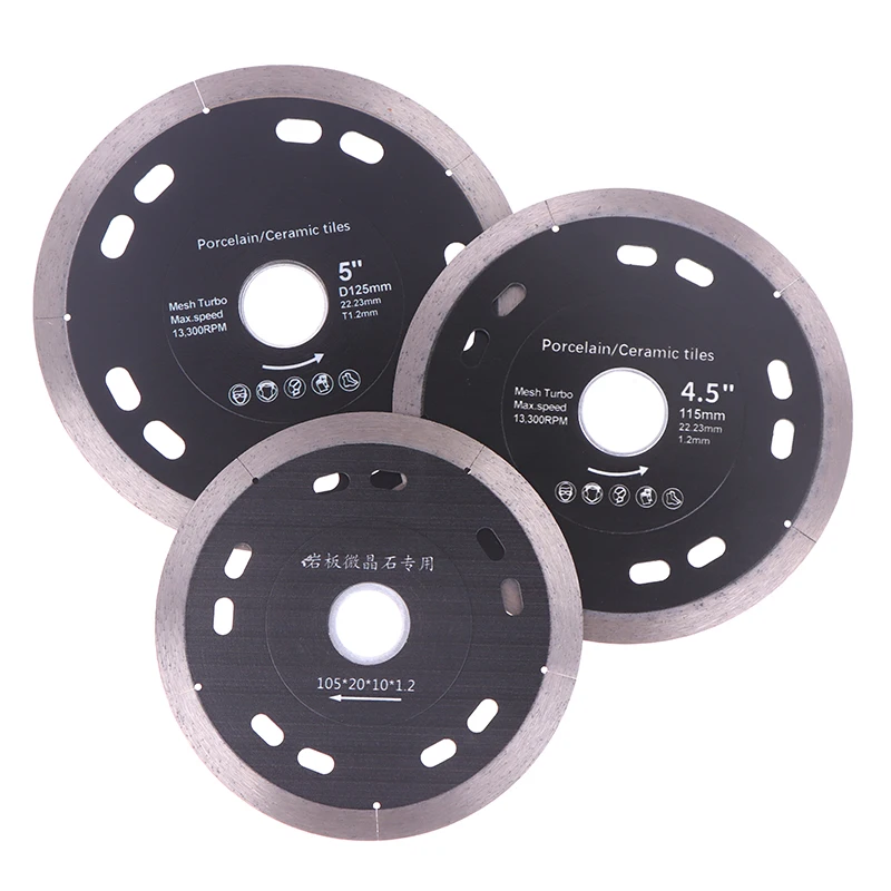 "شفرة منشار ماسية للقطع الجاف 105/115/125 مم؛ كفاءة عالية؛ مصممة للحجر والبلاط والجدار؛ لحام معدني مضغوط على الساخن" #6