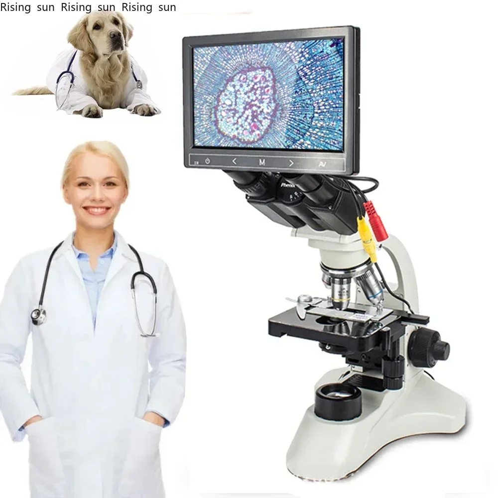 

2025.4 Veterinary Equipment Low-Priced High Definition Biological Digital Optical Microscope With LCD Screen For Vet Instrument