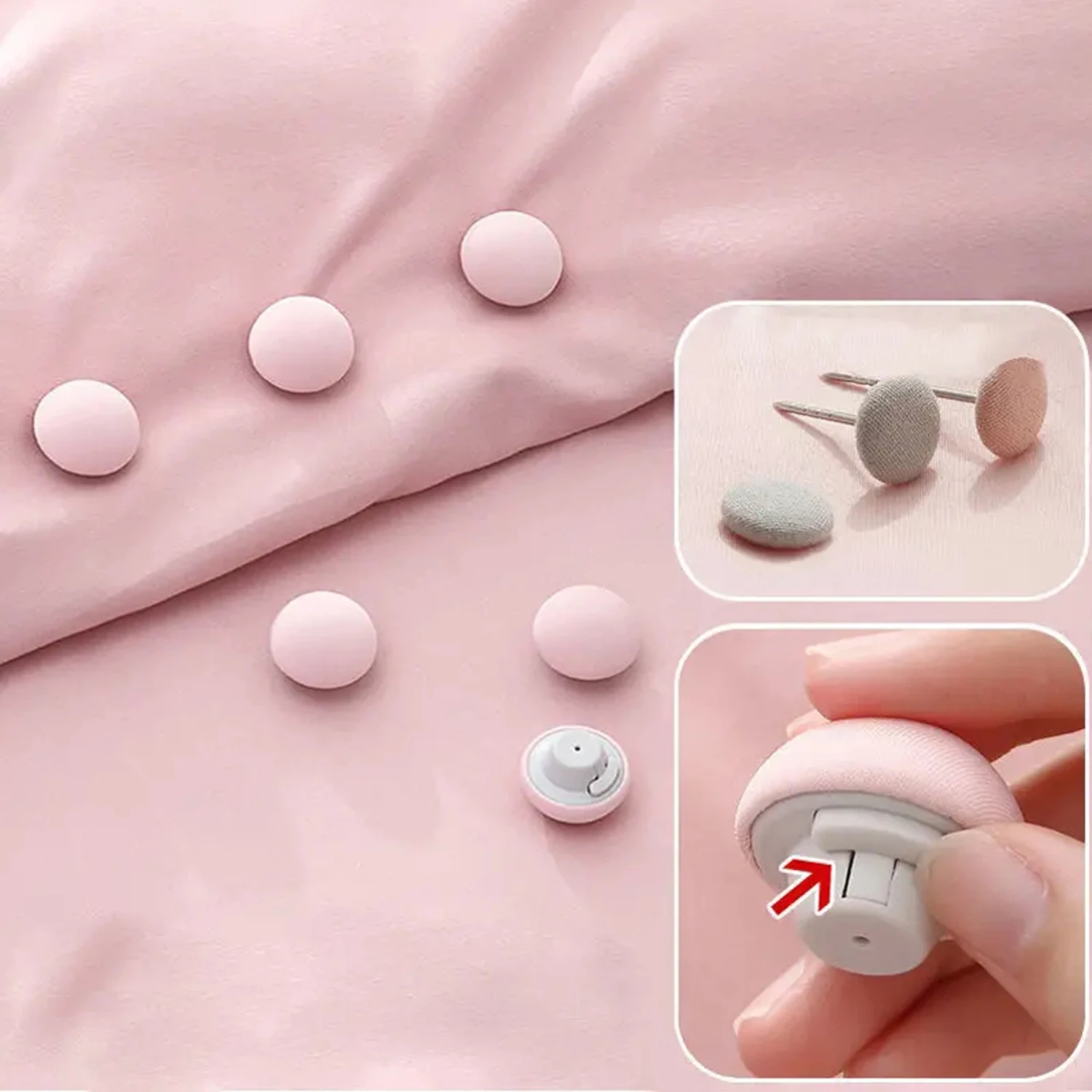 Premium High-Quality Anti-Slip Quilt Clip Set - Efficiently Secure Your Bedding with One Button Unlock Design - 12PCS Bed Sheet 