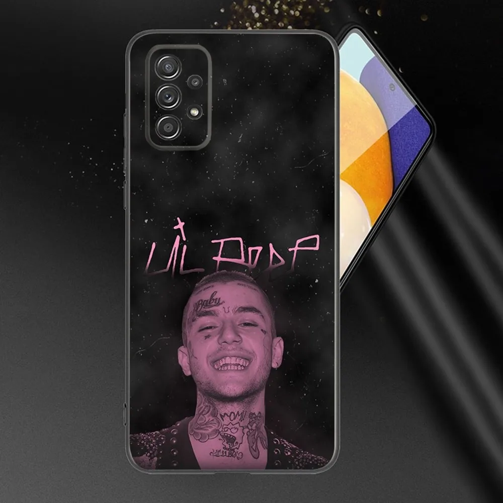 L-Lil P-Peep Singer Phone Case For Samsung Galaxy A13,A21s,A22,A31,A32,A52,A53,A71,A80,A91 Soft Black Phone Cover