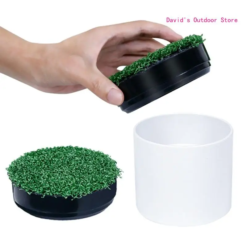 1/2pcs Golf Hole Putting Green Cup Cover Simulated Lawn Golf Cup Cover Golf Practice Training Aids Hole Covers X3UA