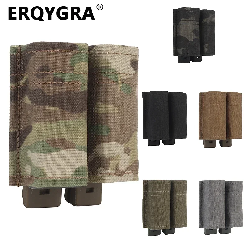 

ERQYGRA Tactical FAST 1911 Double Mag Molle Pouch Magazine Hunting Holsters New System Accessories Waist Storage Flashlight Bag