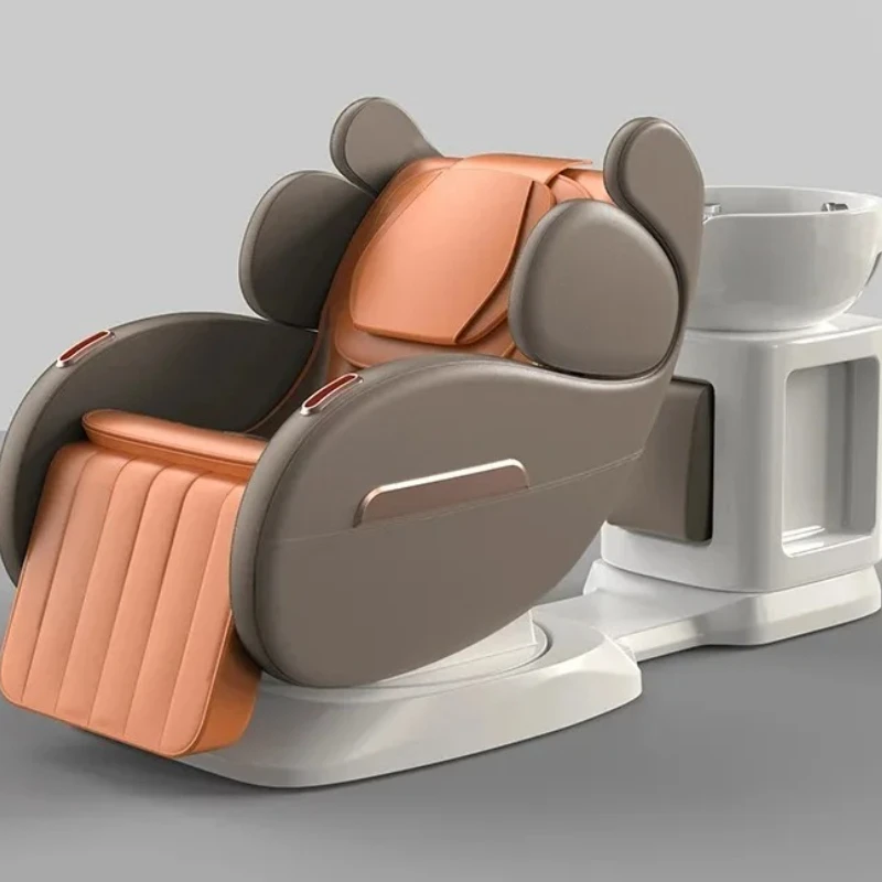 

Stylist Reclining Chair Hairstyle Hairdressing Salon Shaving Chairs Hair Shampoo Basin Professional Thai Sedia Washing Equipment