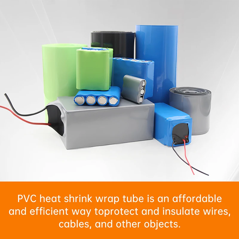 1/5m PVC Heat Shrink Tube Blue Width 50mm ~ 500mm 18650 Lipo Batteries Pack Insulated Cable Sleeve Protection Battery Film Wrap