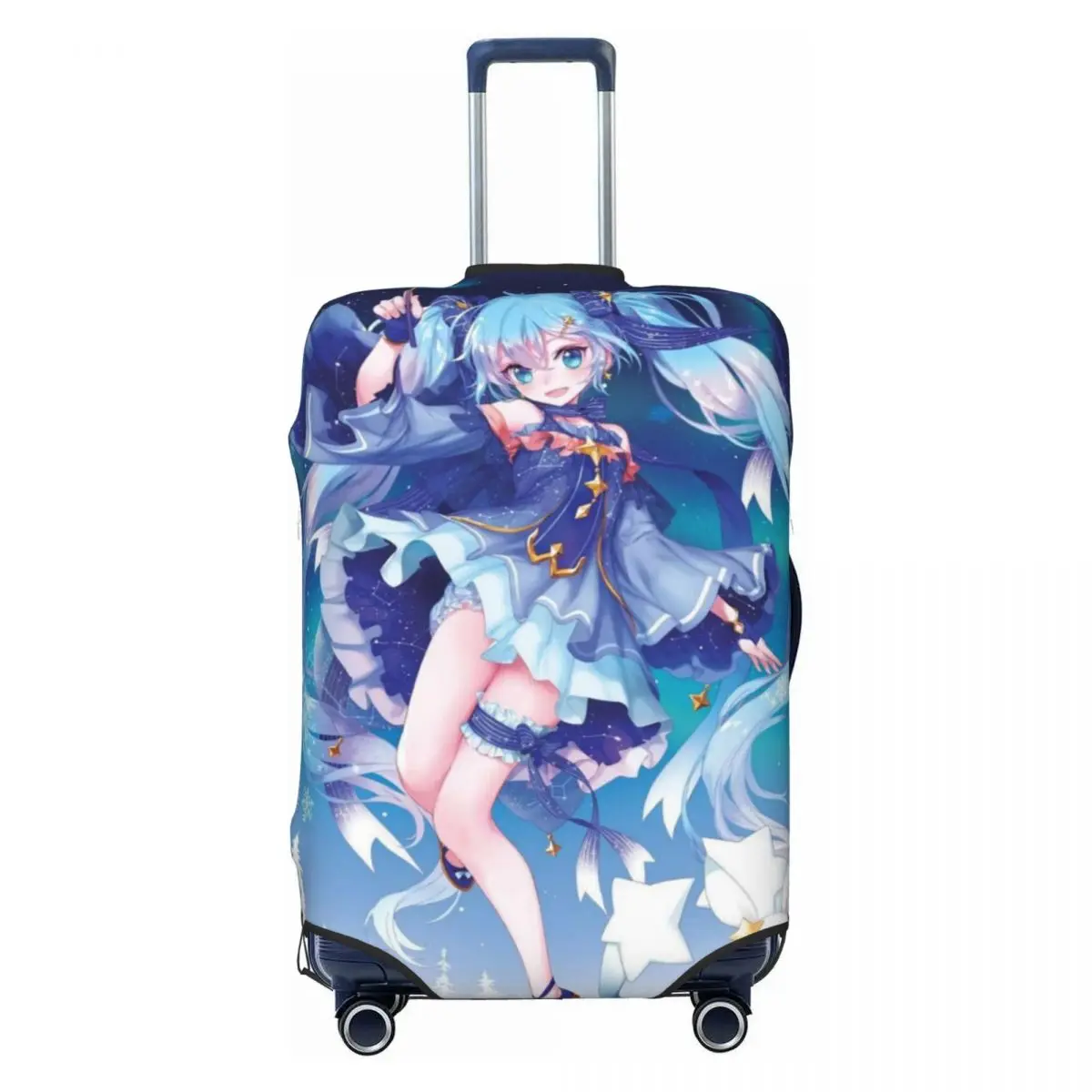 カスタム初音ミク-vocaloid-ロックアニメスーツケースカバー防塵荷物保護カバー-18-32-インチ用