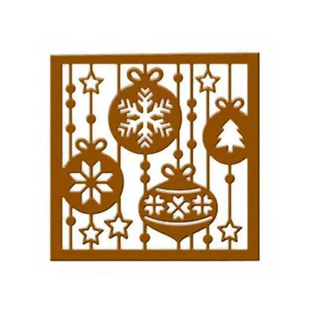 Christmas Window Scene Metal Cutting Dies Stencil Scrapbooking Diy Album Stamp Paper Card Embossing Decor Craft Knife Mould