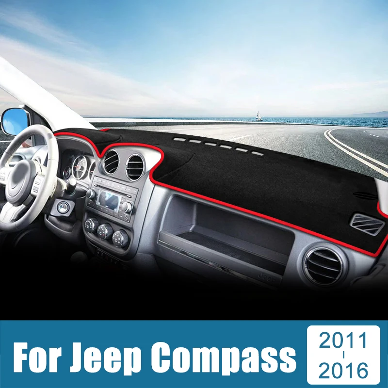 

Car Dashboard Cover Avoid Light Pad Anti-UV Carpets Case Non-Slip Mat For Jeep Compass 2009 2010 2011 2012 2013 2014 2015 2016