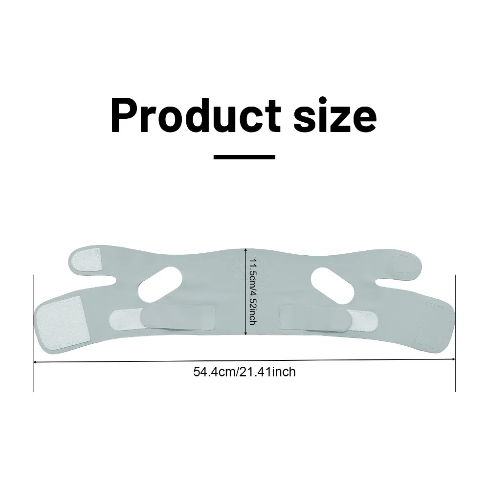 Portable Adjustable Face Lifting Belt Resuable Breathable Face Lift Band V Shaped Cooling Facial Lifting Strap for Women