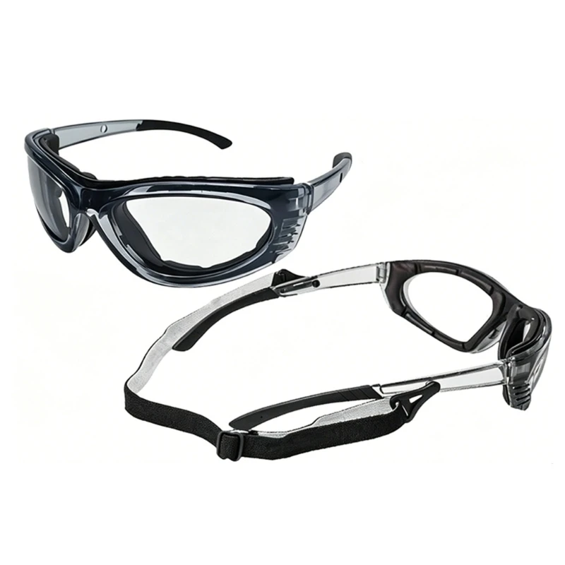  Ventilated Motorcycle Protective Glasses Flexible Frame Soft Padding Goggles