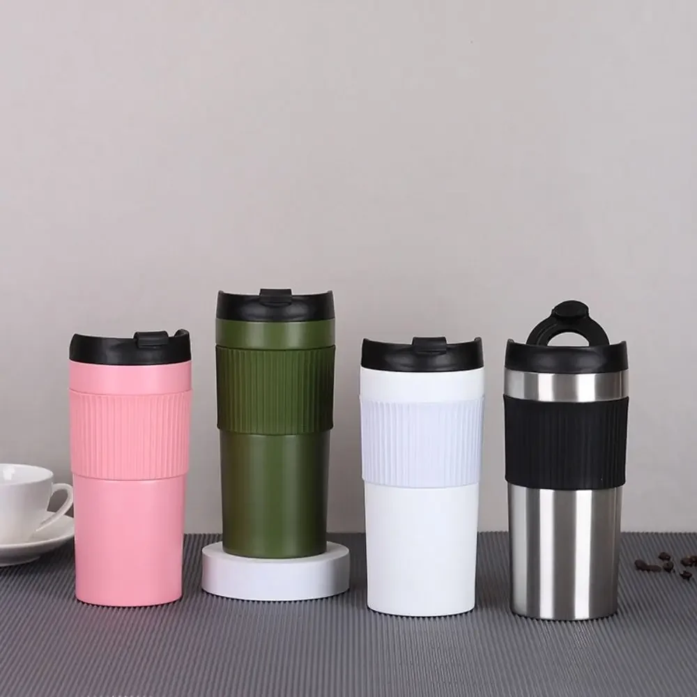 

Spill Proof Travel Coffee Mug Reusable Double Walled French Press Coffee Cups Stainless Steel Seal Lid Cold Brew Coffee Maker