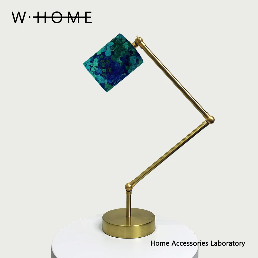 

Metal fabric desk lamp imported Liberty fabric adjustable reading lamp antique gift lamp
