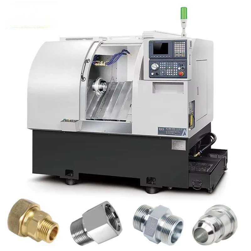 46C آلة طحن التحكم العددي الصغيرة آلة معالجة المعادن روبوت صناعي مخرطة معدنية عمودية باستخدام الحاسب الآلي #1