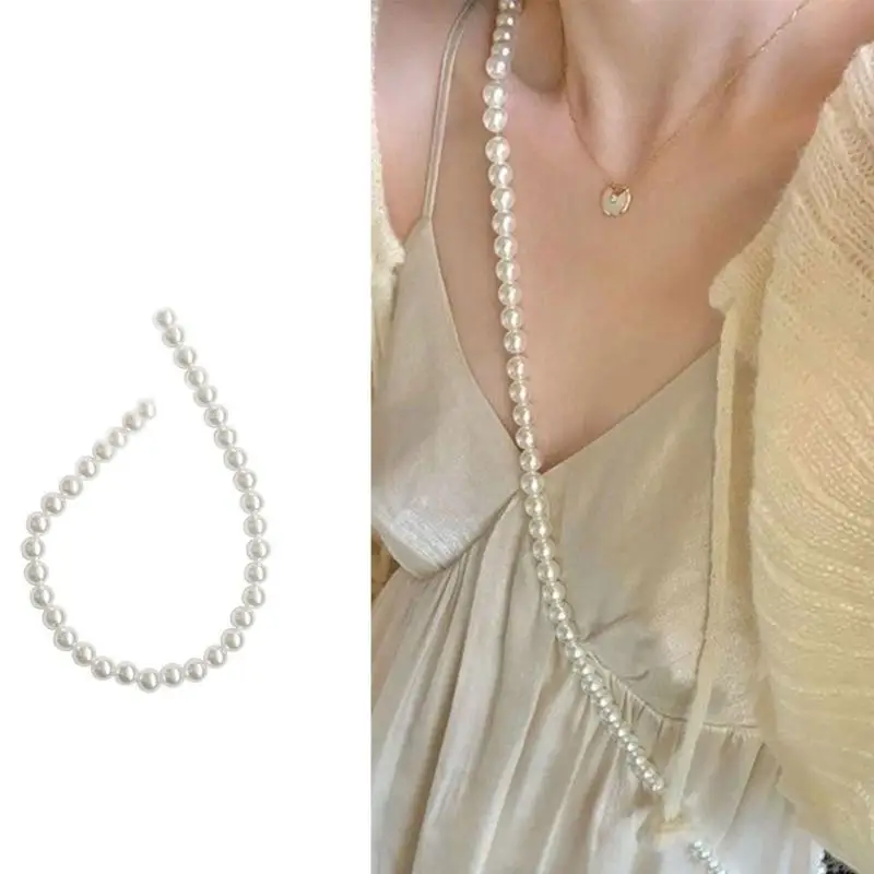 

Multipurpose Resin Pearls White Resin Imitation Pearls with Holes For Art Craft Y08E