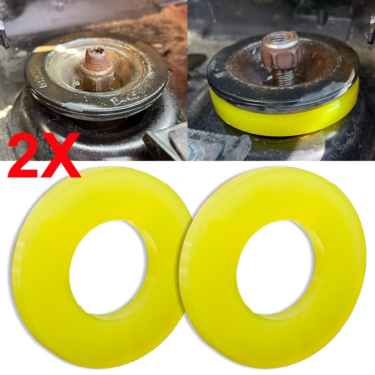1/2PC Car Front Strut Tower Top Mount Shock Absorbing Rubber Buffer Bearing Bushing For VW Golf MK2 3 4 Jetta Bora Skoda Octavia