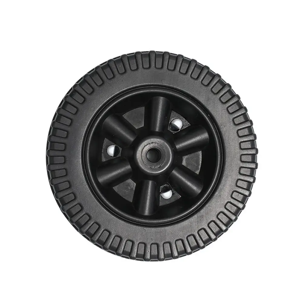 6 Inch Industrial Directional Caster Wheel For BBQ Oven Replacement Hardware Stable Fixed Wheel With Protective Black Dust Cap