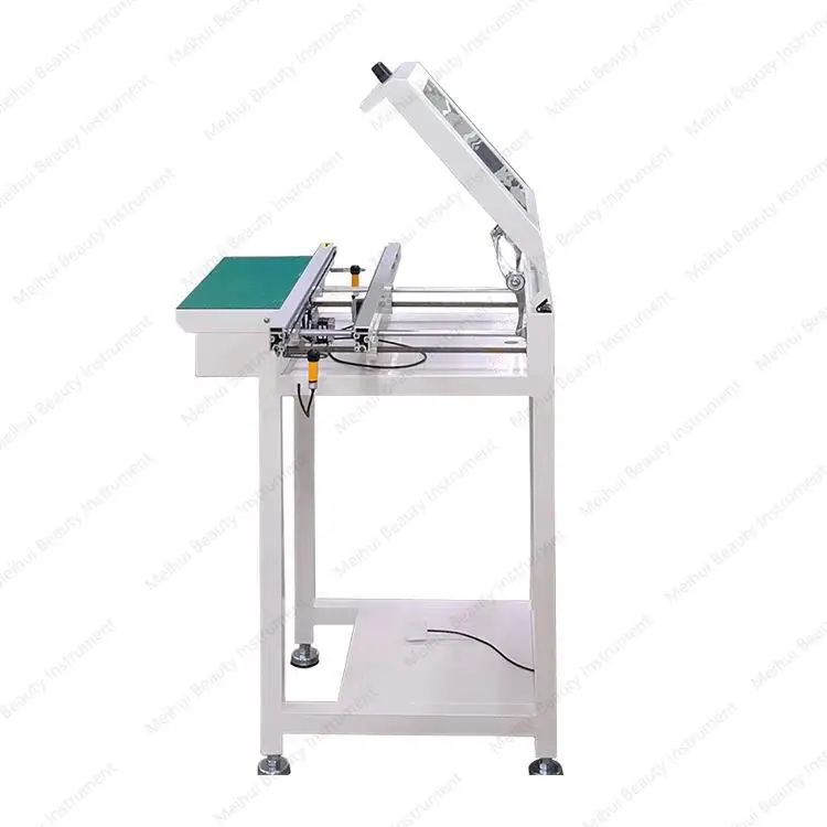 طاولة توصيل SMT مع غطاء غبار مع ناقل زجاج شبكي مرئي 0.6 متر ناقل لوحة دوائر منضدة العمل