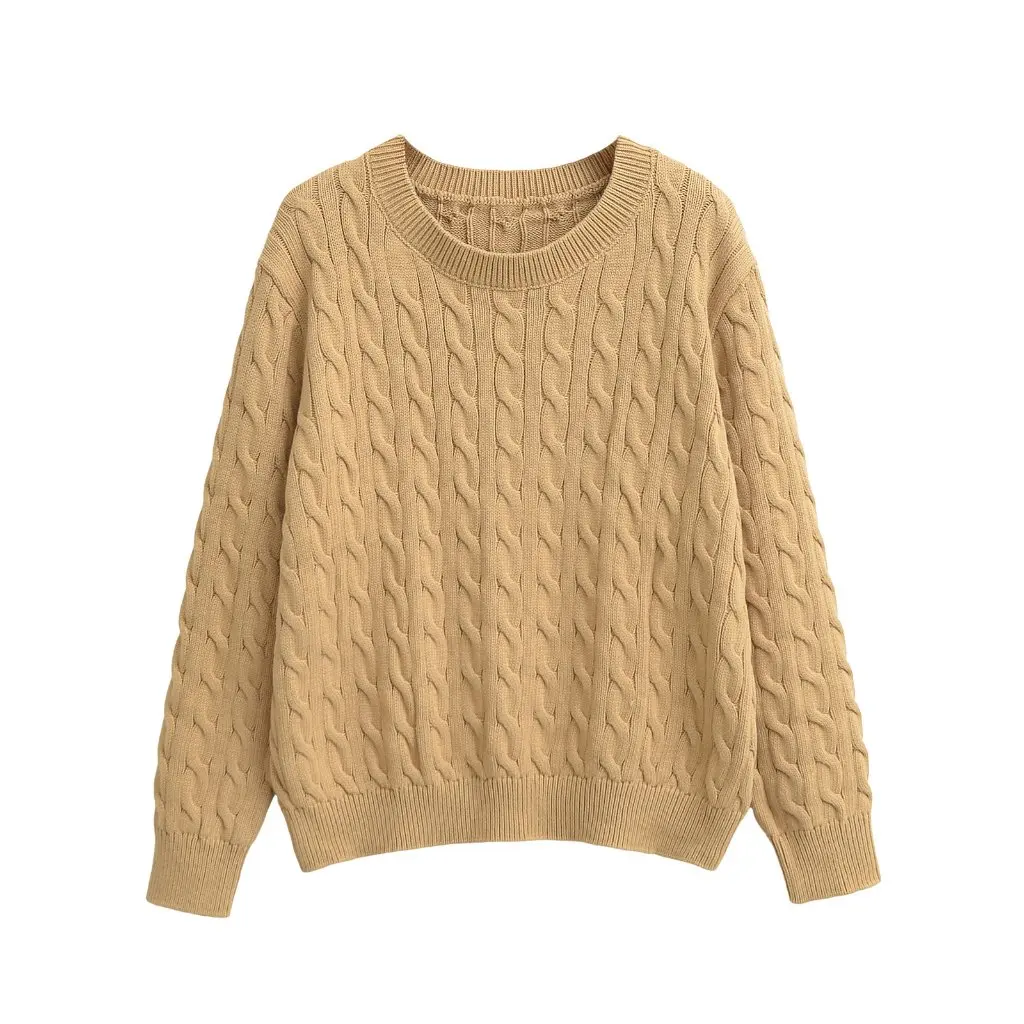 

Женский пуловер с круглым вырезом, свитер в корейском стиле, свободный крой, осень-зима, новый универсальный топ Spice Girl