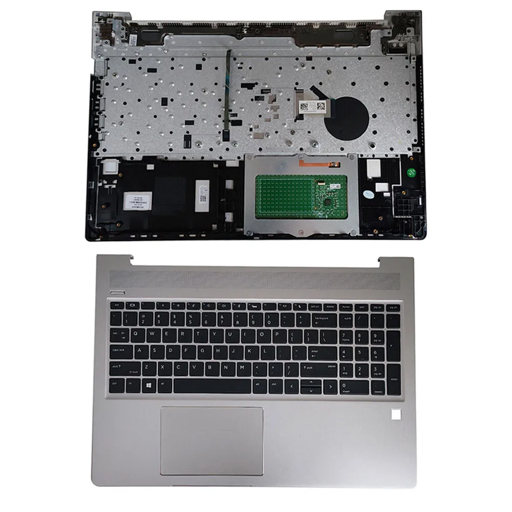 

Серебряная клавиатура с подсветкой для рук и сенсорной панелью для HP ProBook 450 G6 G7 L45090-001 США