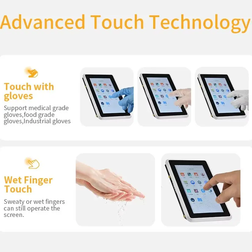 IXHUB 10,1 Zoll Android Ubuntu Touch Panel PC mit POE-Lautsprecher 1280*800 Industrieller kommerzieller eingebetteter All-in-One-Touch-Computer