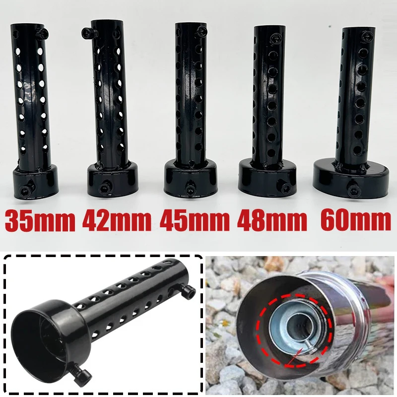 

35mm 42mm 45mm 48mm 60mm Universal Motorcycle Can DB Killer Muffler Noise Sound Eliminator Exhaust Adjustable Black