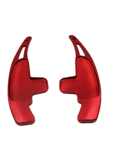 Red Aluminum Car Steering Wheel Paddle Extension Shift Paddles For Mercedes-Benz AMG C63 A45 CLA45 CLS63 C65-S63 SL63 E43