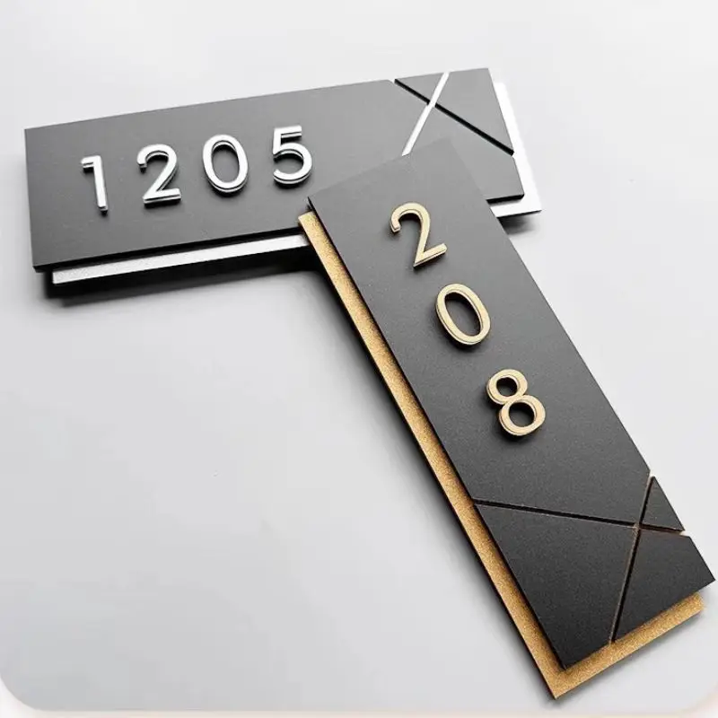 الاكريليك لوحات الباب الحديثة متجر تسجيل رقم شخصي مخصص لمكتب المنزل الشقق مطعم فندق مقهى بار لوحة ديكور المنزل