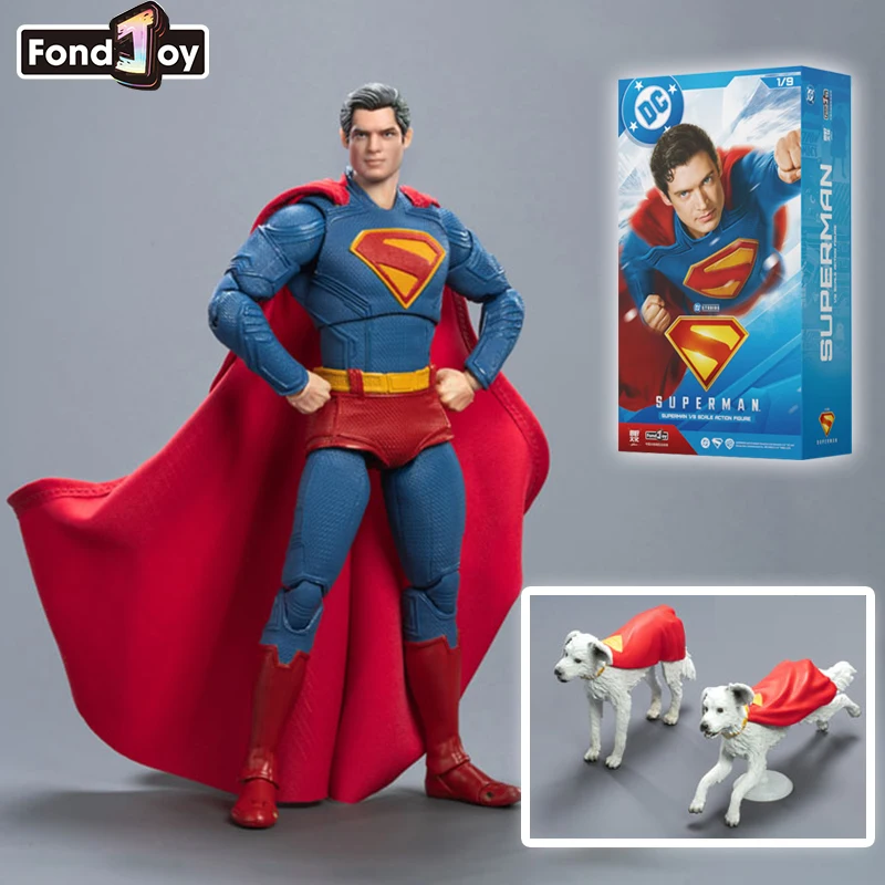 Fondjoy novo superman 1/9 figura de ação edição deluxe dc versão do filme gunn novo superman figura ornamentos para brinquedos meninos presentes