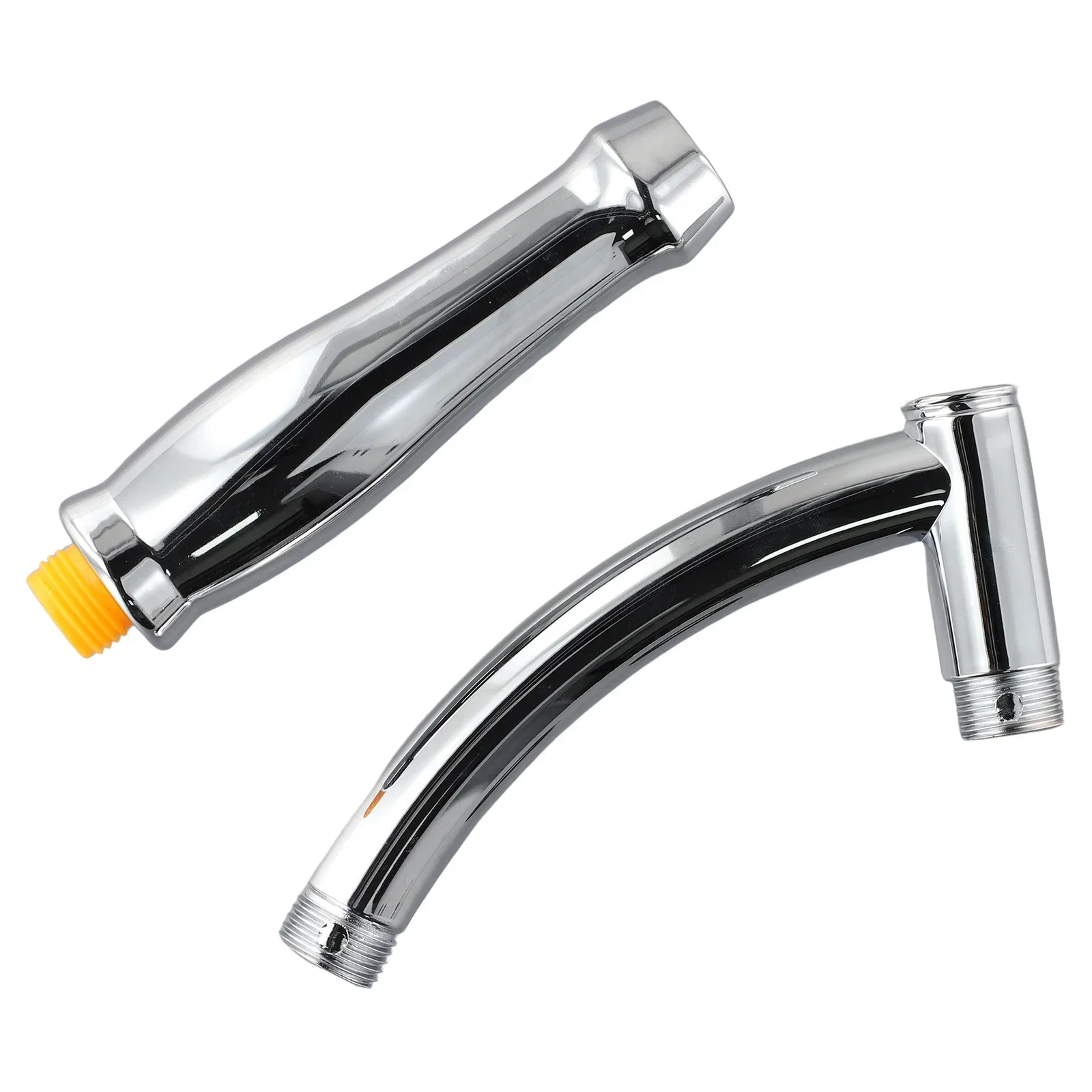 Soffione doccia Braccio di prolunga Design ad arco Tenuta a mano Tubo aggiuntivo regolabile Bagno Doccia a pioggia Kit braccio doccia angolato Cromo per il bagno