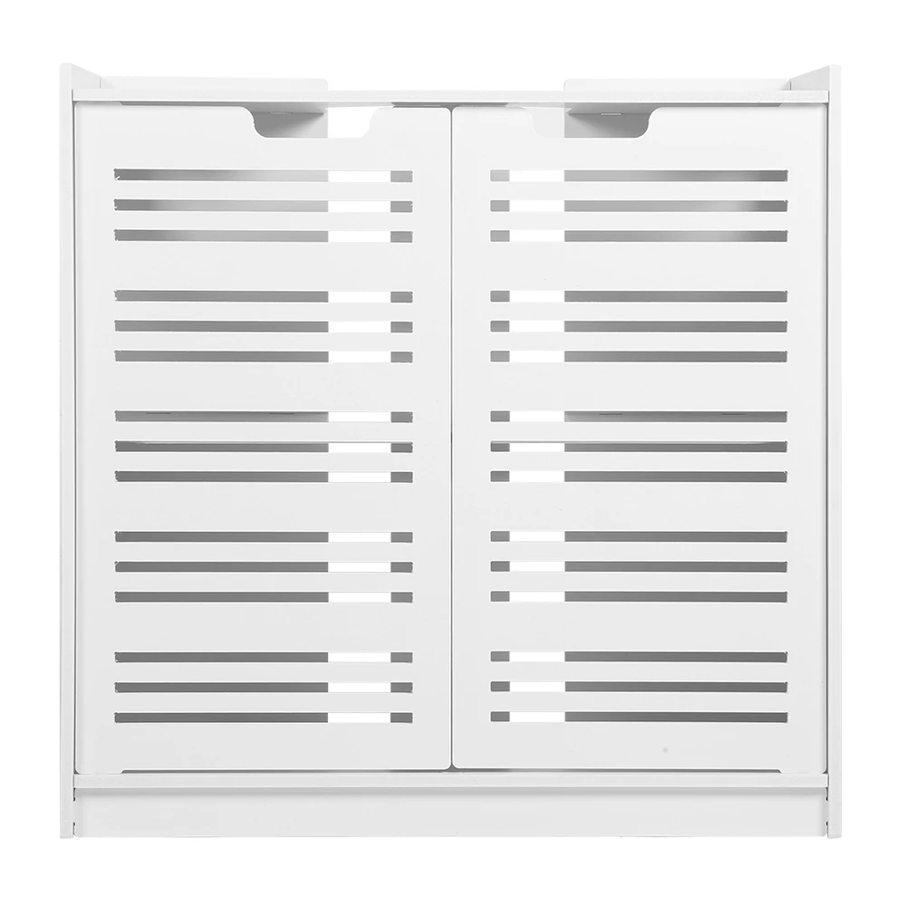 Bathroom Cabinet Double Door Cabinet Easy Installation Waterproof Sturdy  Multifunction for Toilet for Family Bathroom