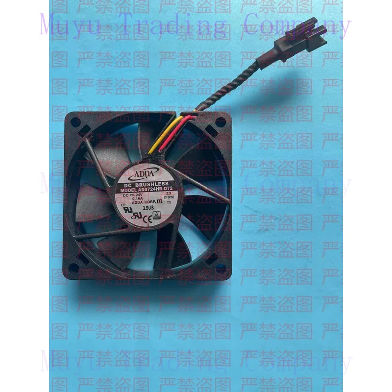 FOR  ADDA AD0724HB-D72 70*70*15 24V 0.16A Three wire alarm fan.