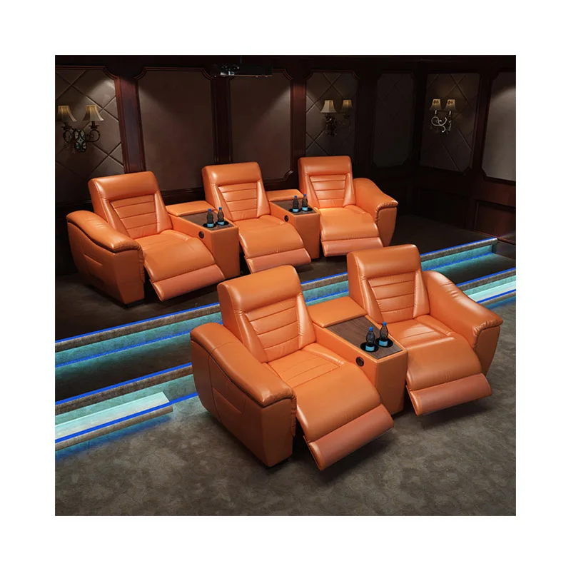 

Modern Electric Home Movie Theater Cinema Chair Recliner 3 Seats Vip Luxury Latest Cinema Room Sofa Furniture