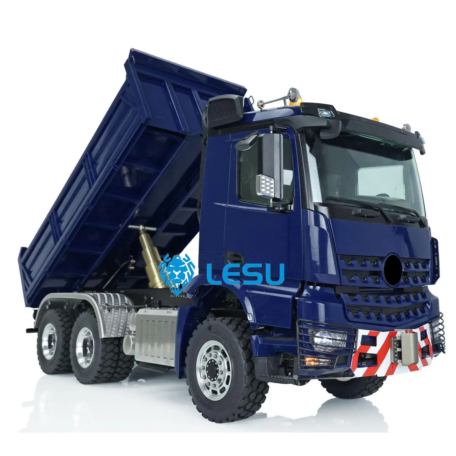 

LESU 1/14 3Axles RC Hydraulic Dumper Truck Toy 3348 6X6 Remote Control Car High End Toys THZH1354